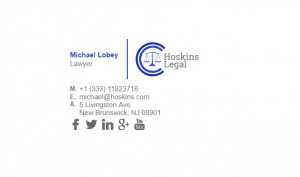 Email Signature Example for Lawyer