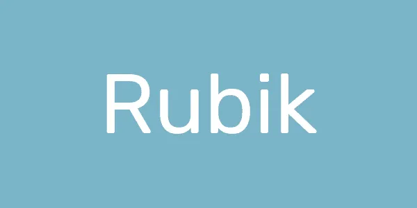 rubik-font